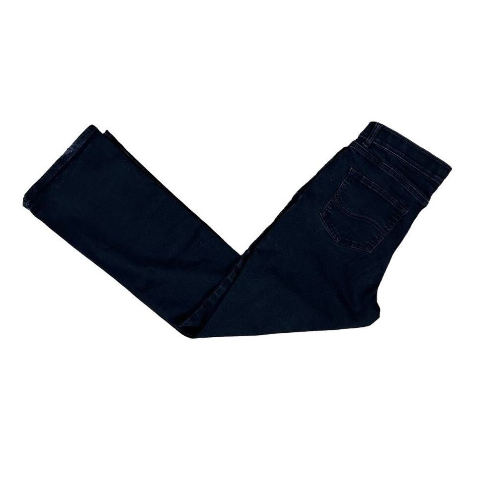 Lee Petites Blue Bootcut Jeans Size 10P Mid Rise Dark Wash Stretch Denim
